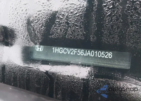 2018 Honda Accord Ex-L 2.0T из США, поврежденный, VIN 1HGCV2F56JA010526